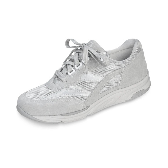 SAS Tour Mesh Comfort Sneakers Dust 10M Taupe Grey leather suede walking shoes - Picture 1 of 9
